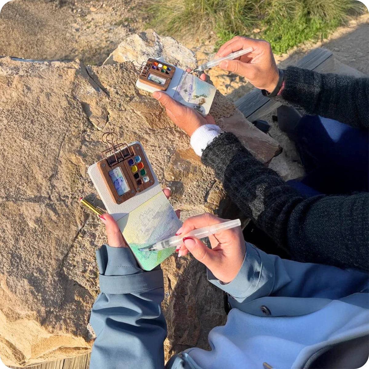 Vattenfärgkit Mini - Komplett set