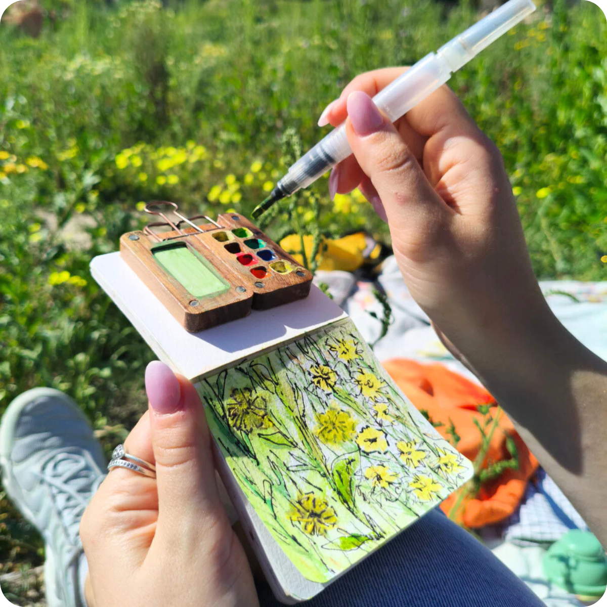 Vattenfärgkit Mini - Komplett set