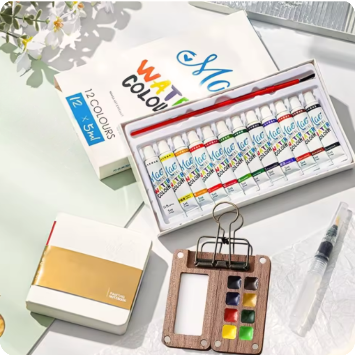 Vattenfärgkit Mini - Komplett set